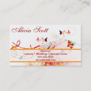 Carte De Visite Musician
