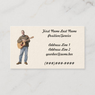 Carte De Visite Musicien
