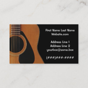 Cartes De Visite Chanteur Zazzle Ca