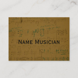 Carte de visite musicien