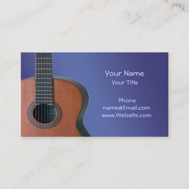 Carte De Visite Musicien (Devant)