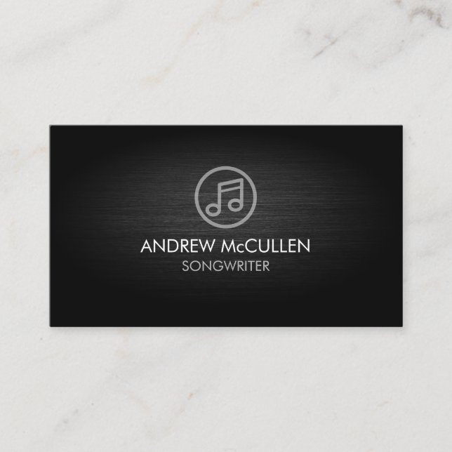 Carte De Visite Musicien compositeur (Devant)