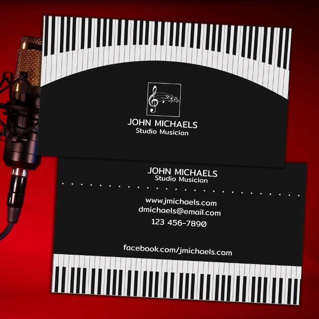 Carte De Visite Musicien de studio (Créateur téléchargé)