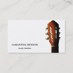 Carte De Visite Musicien Élégant 