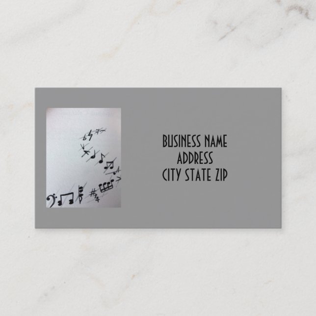 CARTE DE VISITE MUSICIEN OU MUSICAL (Devant)