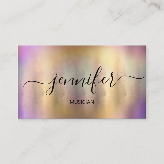 Carte De Visite Musicien professionnel DJ Peinture artistique (Devant)