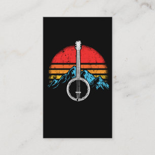 Carte De Visite Musicien Vintage de Banjo Player Bluegrass