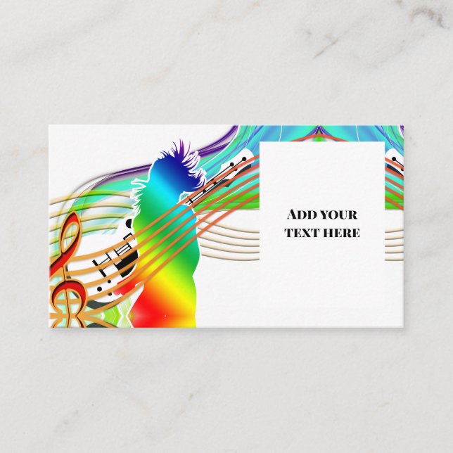 Carte De Visite Musique (Devant)