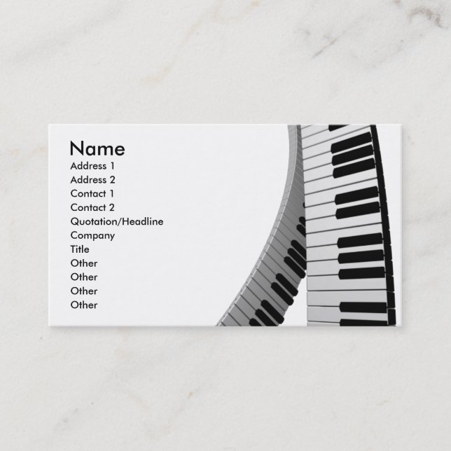 Carte De Visite musique (Devant)