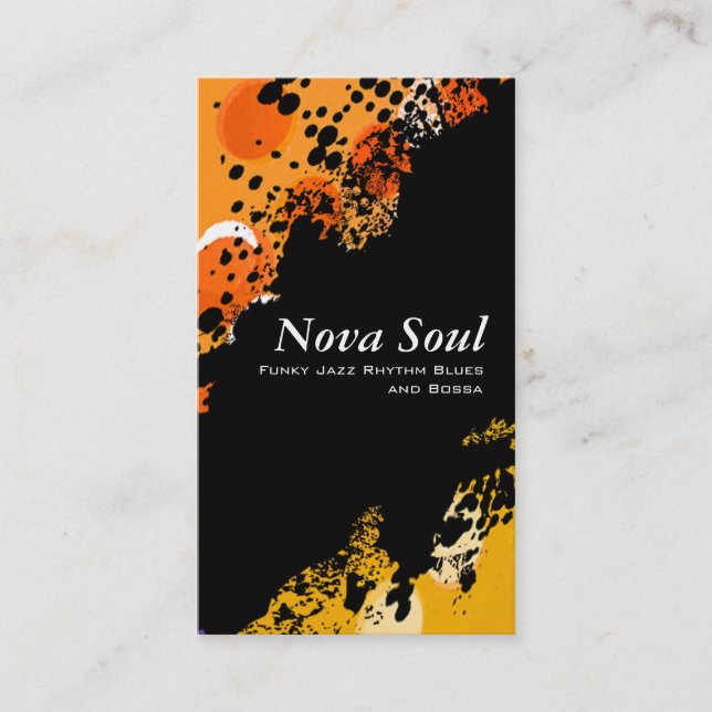 Carte De Visite Musique d'âme de nova (Devant)
