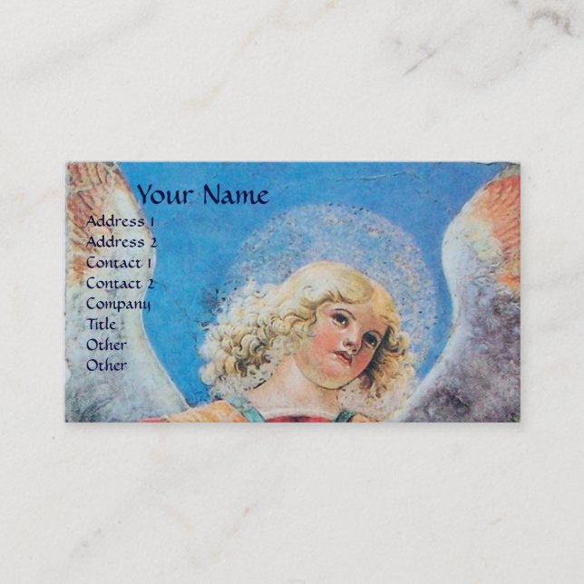 CARTE DE VISITE MUSIQUE FABRIQUANT L'ANGE DE NOËL (Devant)