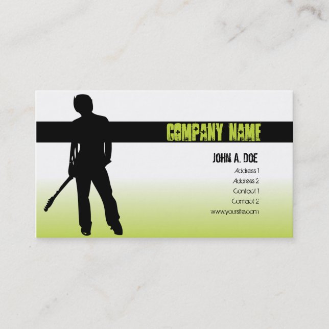 Carte De Visite Musique punk (Devant)