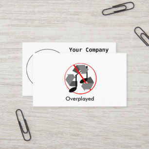 Carte De Visite Musique Recyclée surpassée