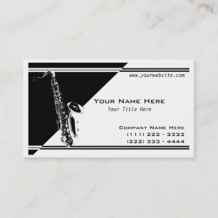 Carte De Visite Musique saxophone