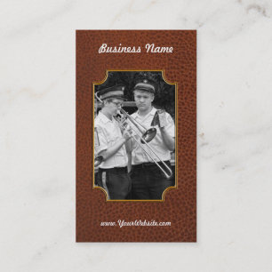 Carte De Visite Musique - trombone - un coup de main