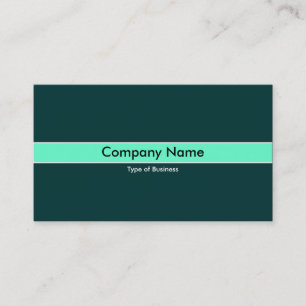 Carte De Visite Musique verte à la menthe - Vert foncé