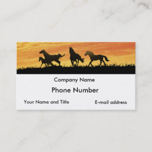 Carte De Visite Mustangs sauvages