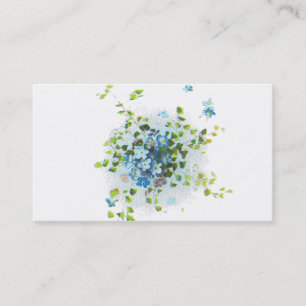 Carte De Visite Myosotis des marais vintages bleus