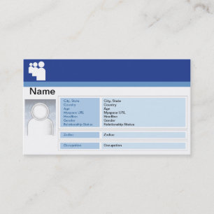 Carte De Visite Myspace Dark - Business