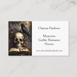 Carte De Visite Mystère Horreur Gothique Écrivain