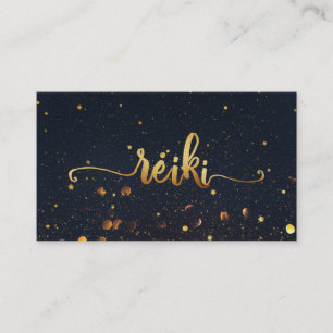 Carte De Visite *~* Mystic Magic Black Gold Typography