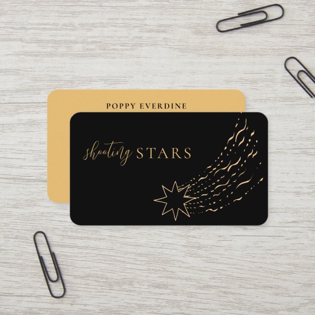 Carte De Visite Mystic Tirant Star Astrologie Yoga (Devant/Arrière en situation)