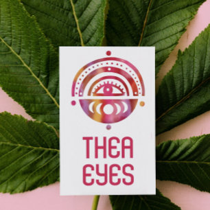 Carte De Visite Mystical Eye Magique Elegant Boho Aquarelle