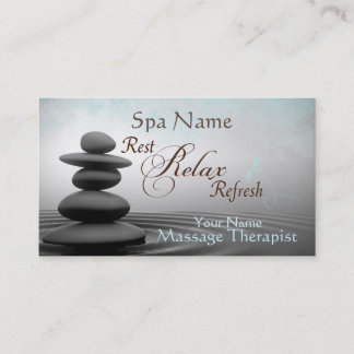 Carte de visite mystique de thérapeute de massage