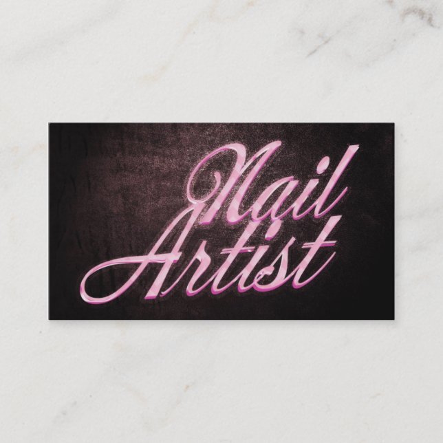 Carte De Visite Nail artist business card (Devant)