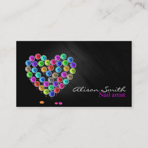 Carte De Visite Nail Artist/Heart of Nail Polish