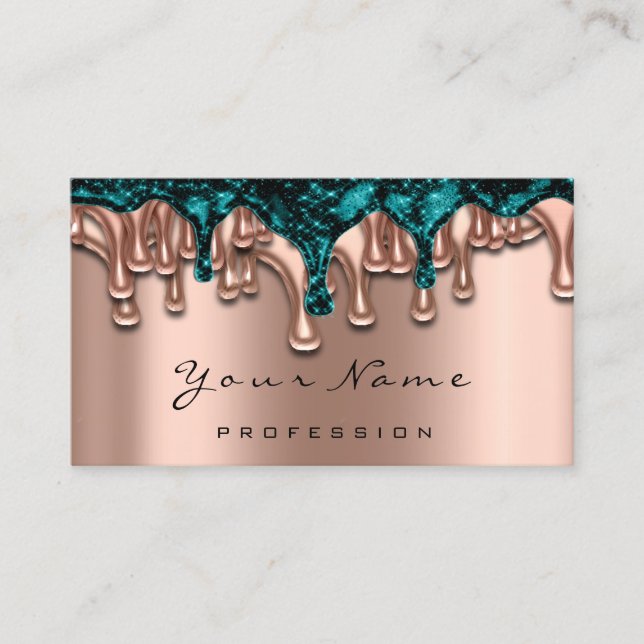 Carte De Visite Nail Artist Studio Drivers Rose Beauty Maquillage (Devant)