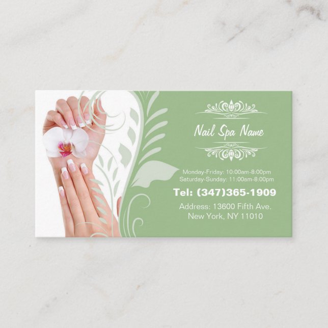 Carte De Visite Nail Spa business cards (Devant)