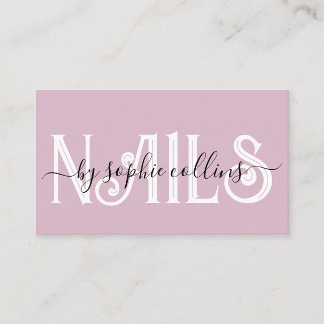 Carte De Visite Nail Tech (Devant)