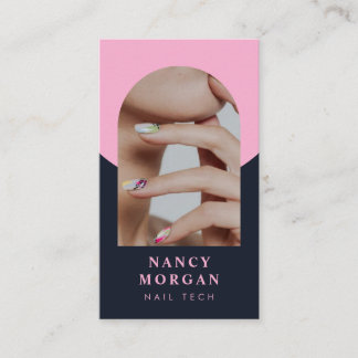 Carte De Visite Nail Tech Qr Code Photo