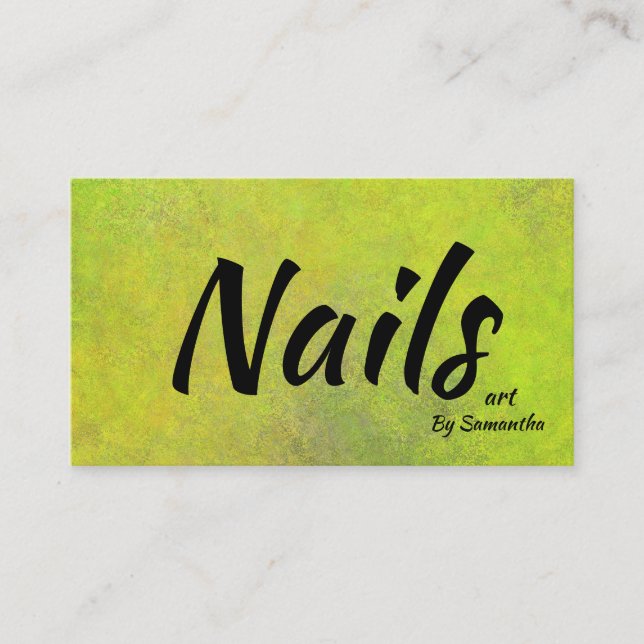 Carte De Visite Nails Art Moderne Beauté (Devant)
