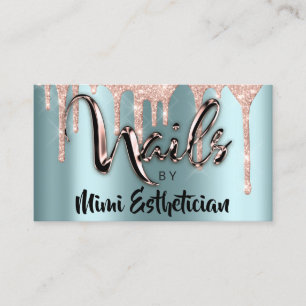 Carte De Visite Nails Studio Artist Acrylique Drives Parties scint