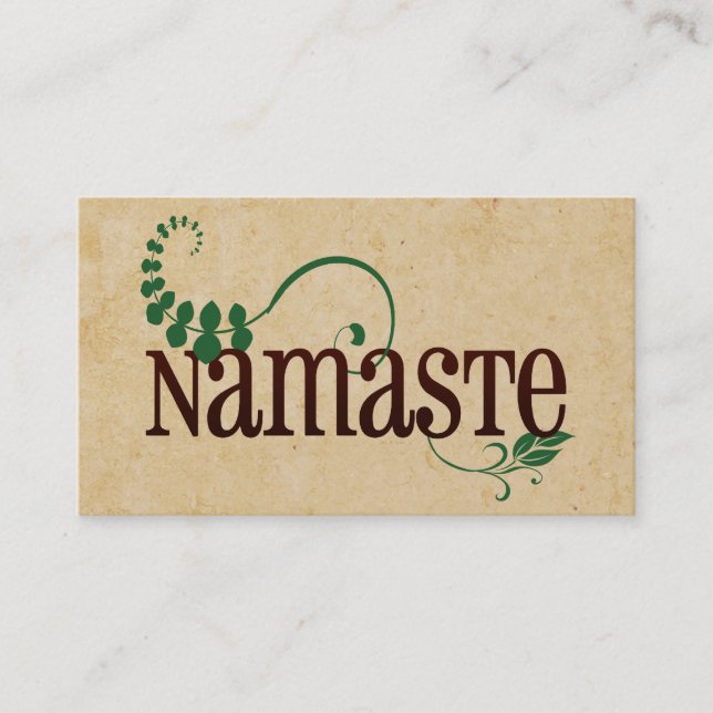 Carte De Visite Namaste Yoga (Devant)