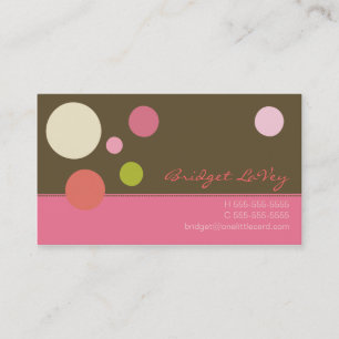 Carte de visite napolitain de pois