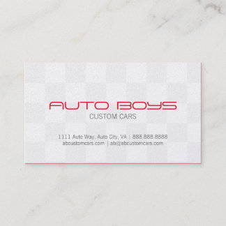 Carte de visite - Nascar automatique