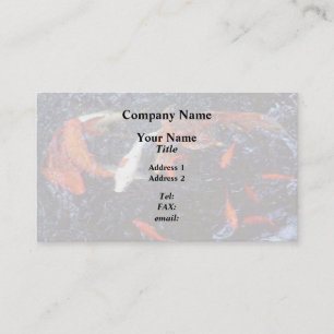 Carte De Visite Natation Koi