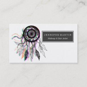 Carte De Visite Natif américain artistique moderne Dreamcatcher