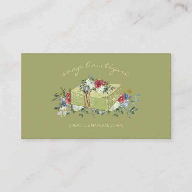 Carte De Visite Natural Green Soap (Devant)