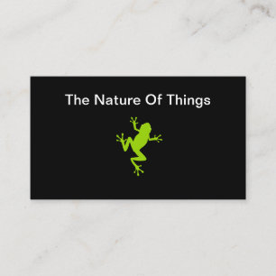Carte De Visite Nature Faune Grenouille Thème animal