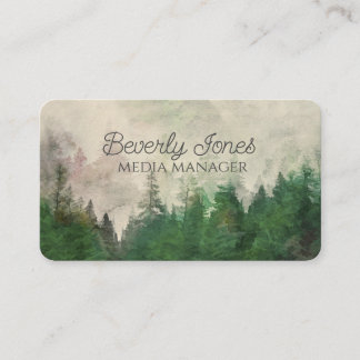 Carte De Visite nature landscape art mountain evergreen forest