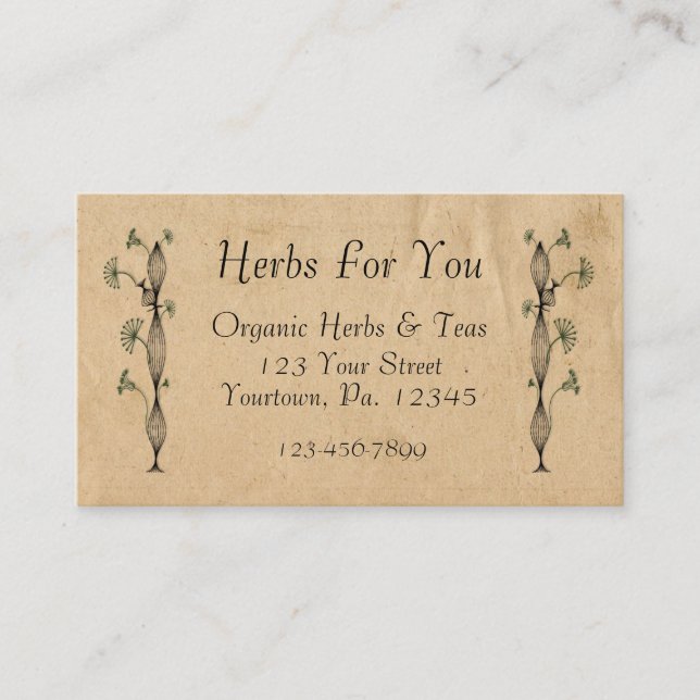 Carte de visite naturel (Devant)