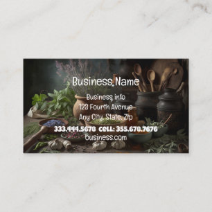 Carte De Visite Naturopath Herbaliste Guérisseur Holistique Médeci
