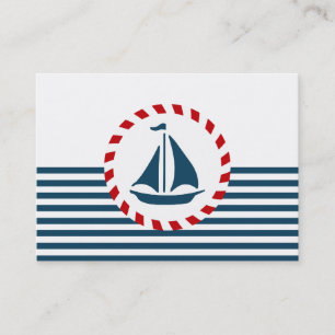 Carte De Visite Nautical design