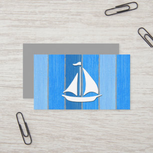 Carte De Visite Nautical themed design