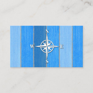 Carte De Visite Nautical themed design