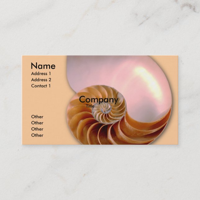 Carte De Visite Nautilus chambré (Devant)